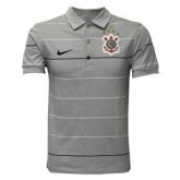 Camisa Polo do Corinthians Cinza